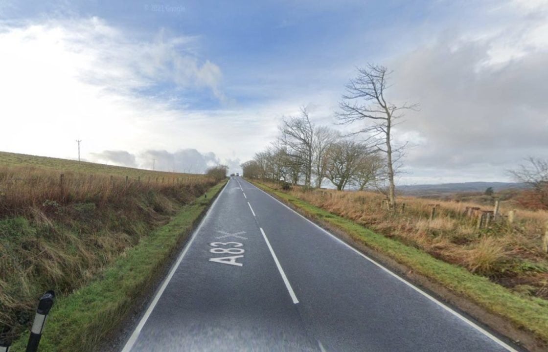 Driver taken to hospital after lorry overturns on A83, Tarbert