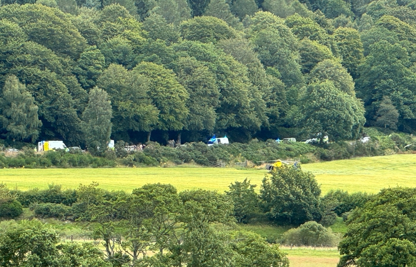  The collision occurred on North Deeside Road between Kincardine O'Neil and Banchory in Aberdeenshire