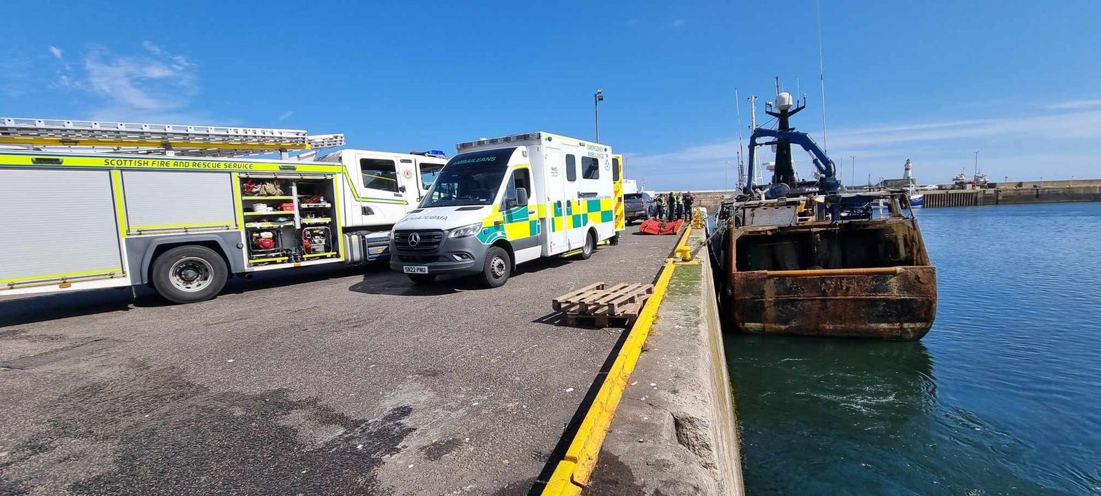 Three men took unwell at Fraserburgh harbour