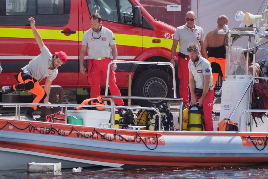 Search for six people missing in sunken superyacht near Siciliy set to enter third day