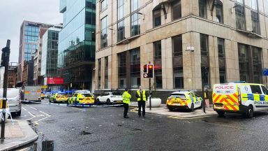 Woman dies after being hit by car while lying on ground in Glasgow city centre