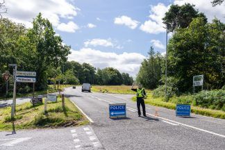 Cyclist, 75, taken to hospital after crash with van in Elgin