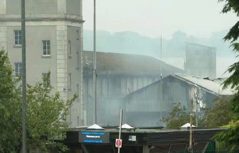 Firefighters battle blaze at abandoned paper mill in Aberdeen two years after going into administration