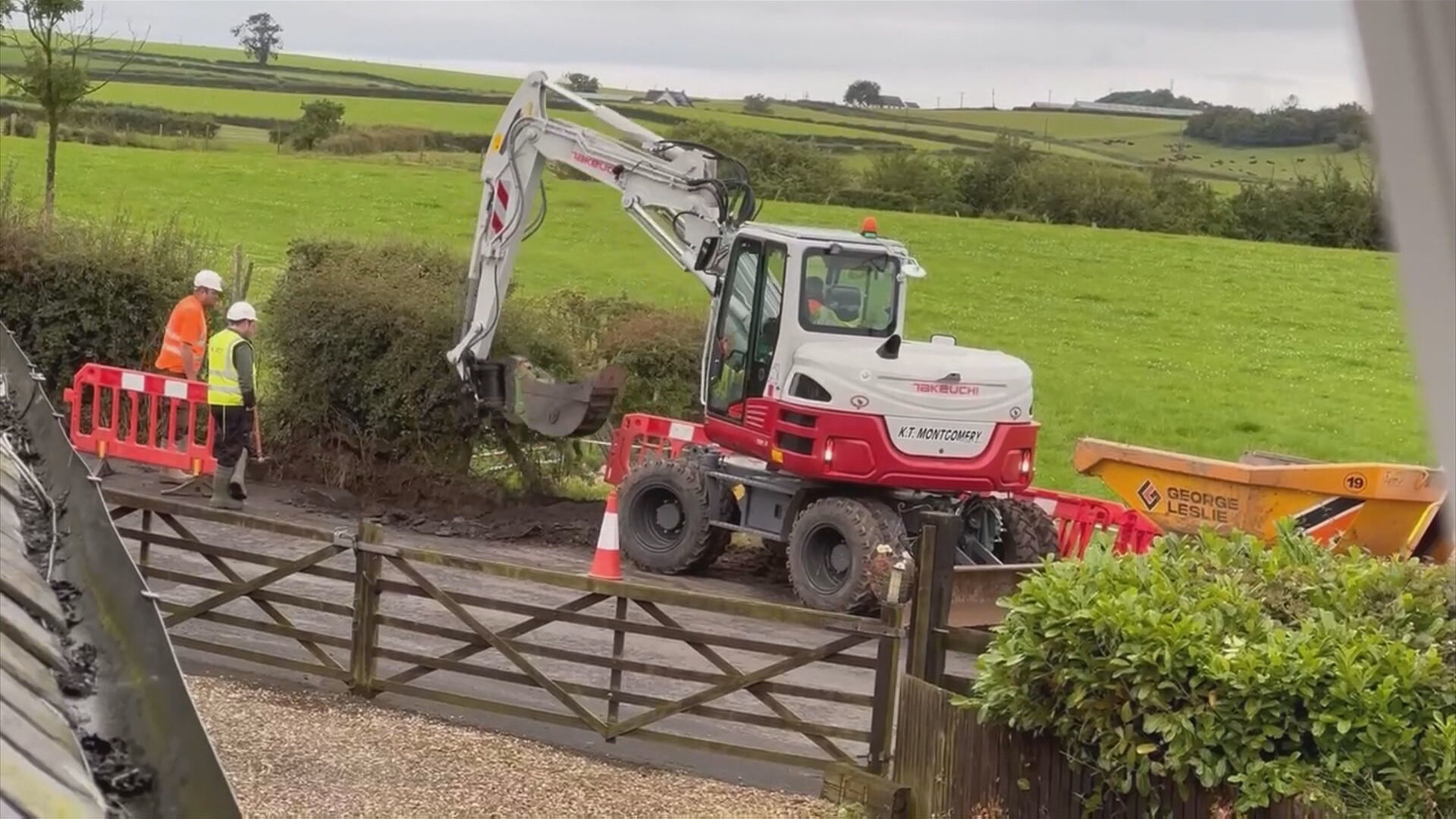 Construction is taking place for ten hours a day, five days a week in the area