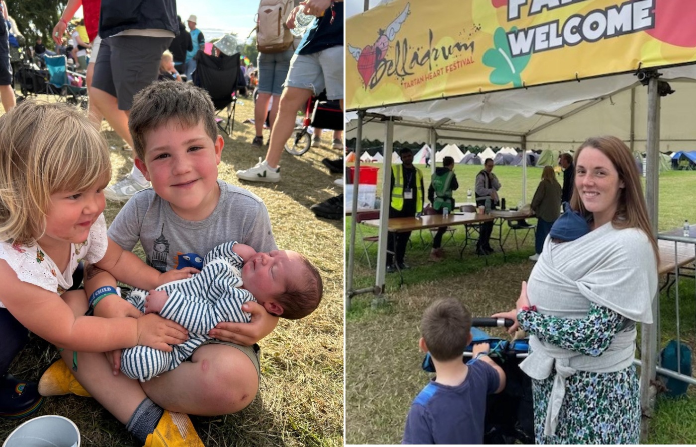 Belladrum mum gives birth and then returns to festival