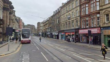 Edinburgh City Centre road closed after pedestrian knocked down by bus