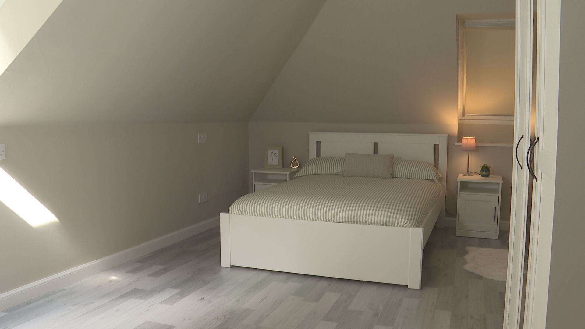 One of ten newly renovated bedrooms in Hope House.