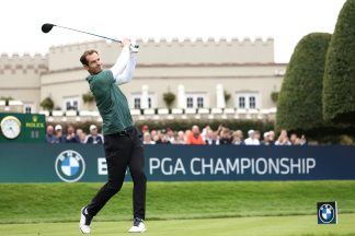 Andy Murray swaps tennis racquet for golf club as he makes Celebrity Pro-Am debut at Wentworth