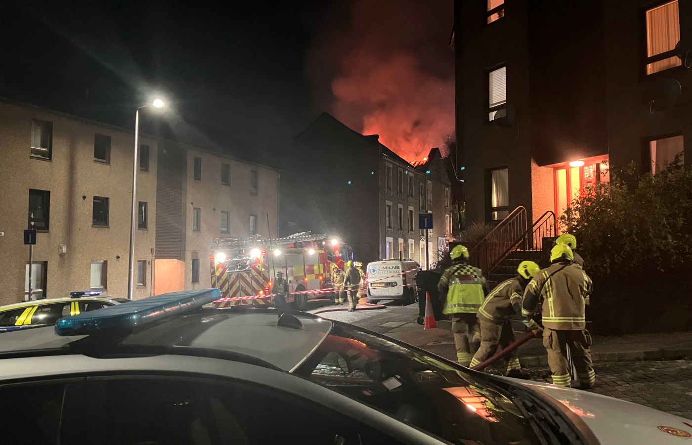 Fire breaks out at property in Dundee.