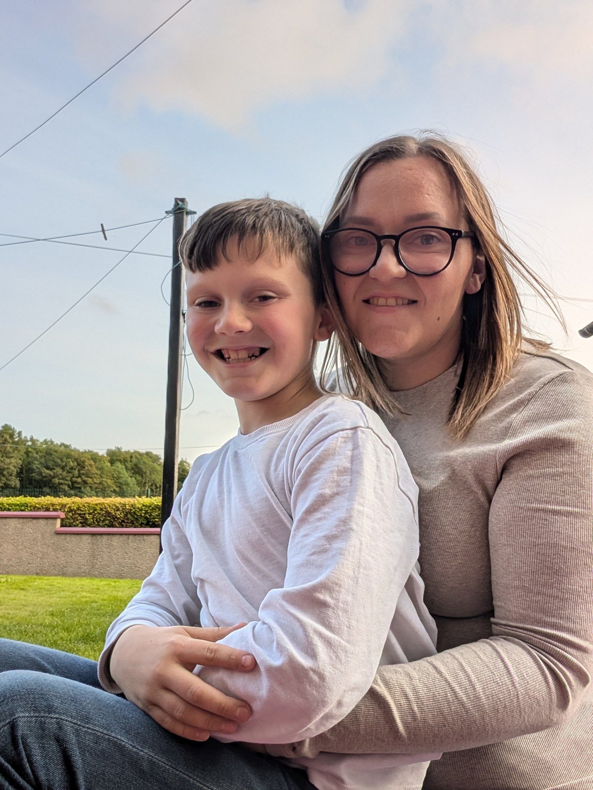 Aberdeenshire mother Nicolle Chapman and son, Riley. 