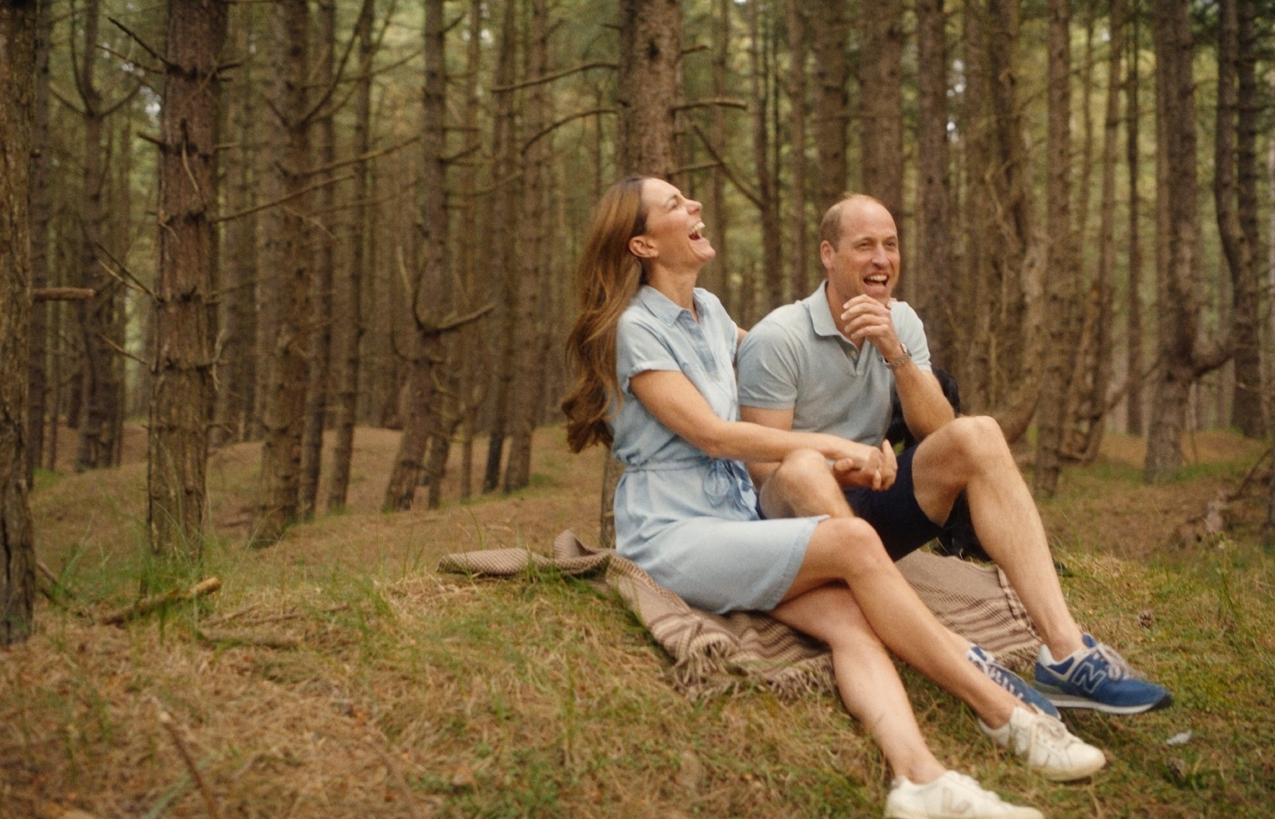 Kate’s heartfelt message about her cancer journey is spoken over images showing the Waleses and their children enjoying the outdoors.