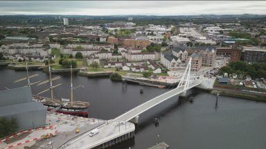 Glasgow’s newest bridge opened with official ceremony