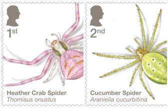 Spiders in the spotlight as Royal Mail unveil set of ten special stamps