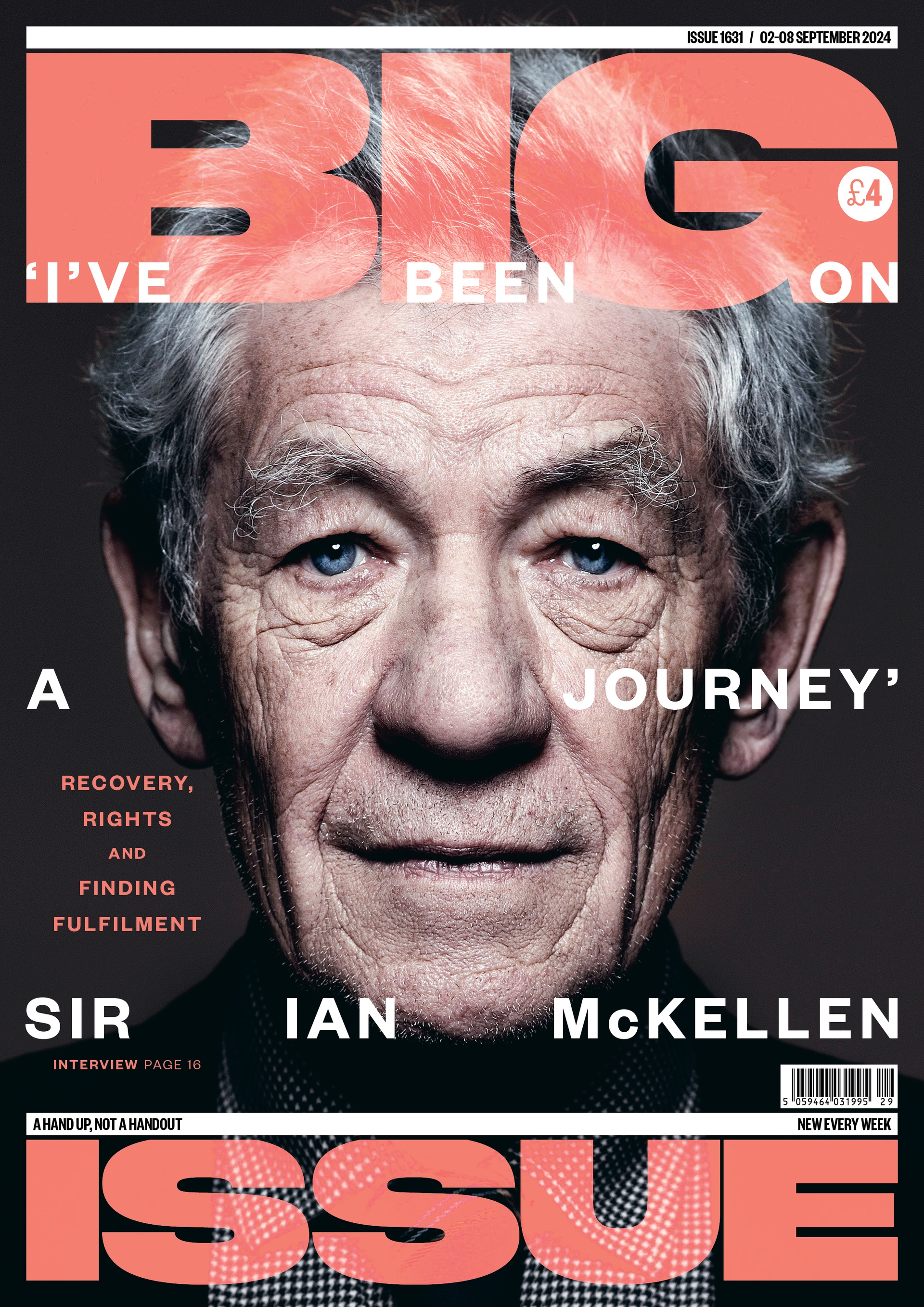 Sir Ian McKellen is the Big Issue’s cover star (Big Issue/PA). 