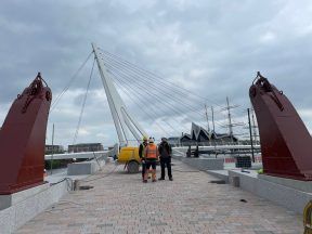 Govan ferry winches back at Water Row as new bridge officially opens