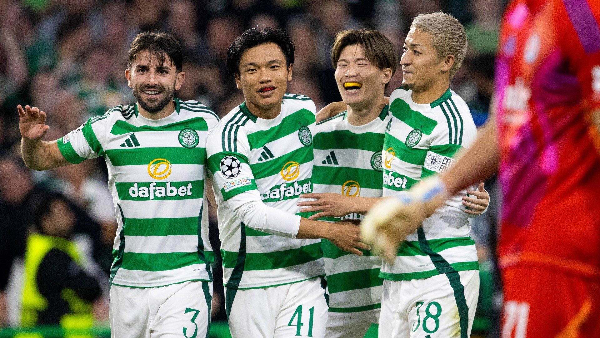 Celtic enjoyed a night to remember as they thumped Slovan Bratislava in their Champions League opener.