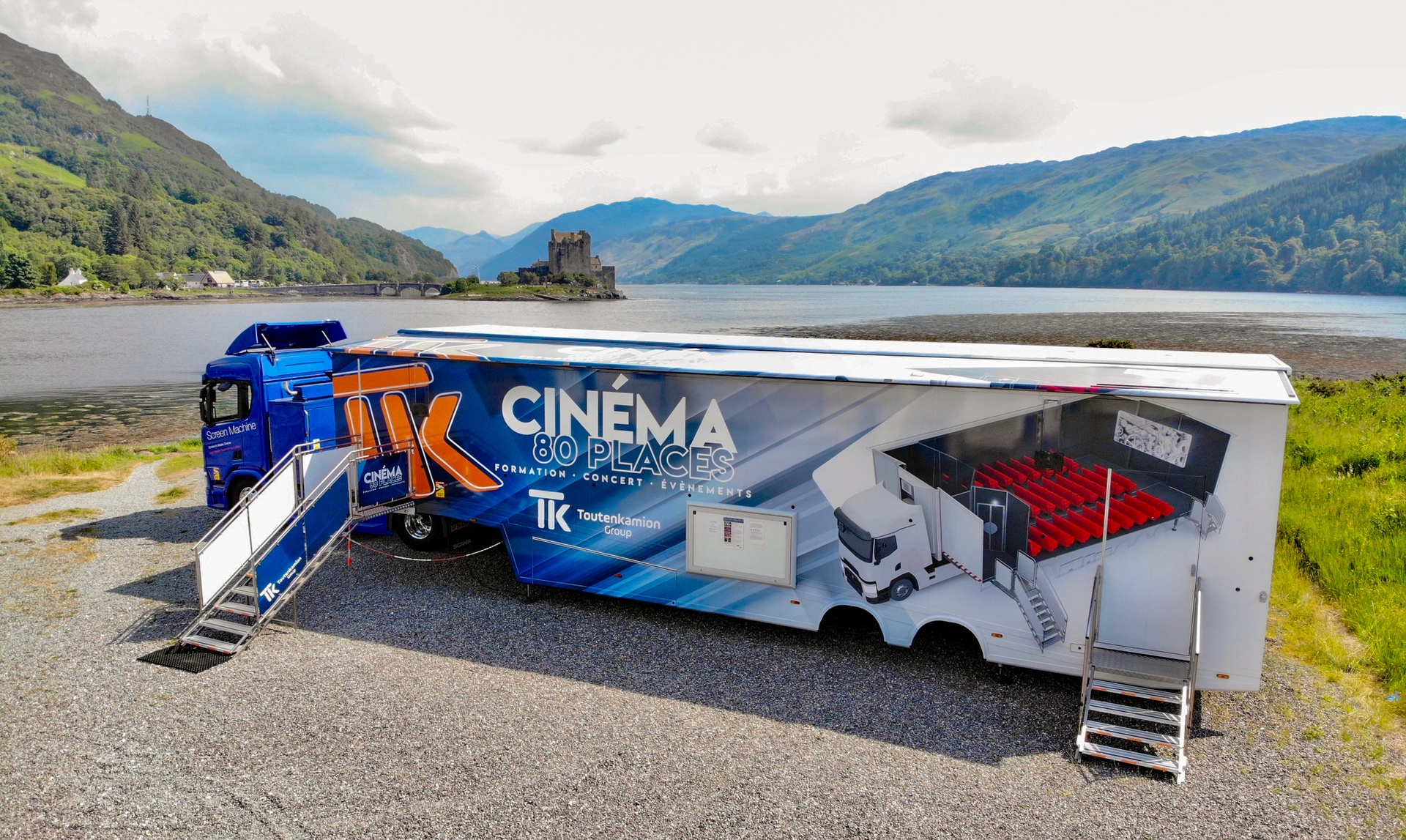 The mobile cinema was put out of action following a numb