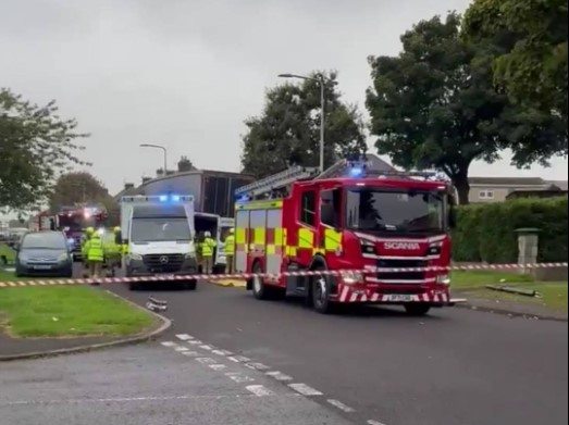 Methil: Two taken to hospital after Den Walk road crash between van and lorry