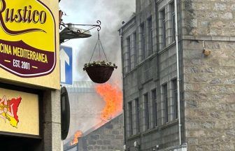 Person in hospital as fire crews tackle ‘well alight’ blaze at Aberdeen city centre restaurant