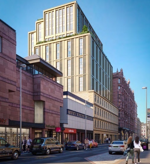 Student flats are planned on the former Archaos nightclub site on Queen Street, Glasgow.