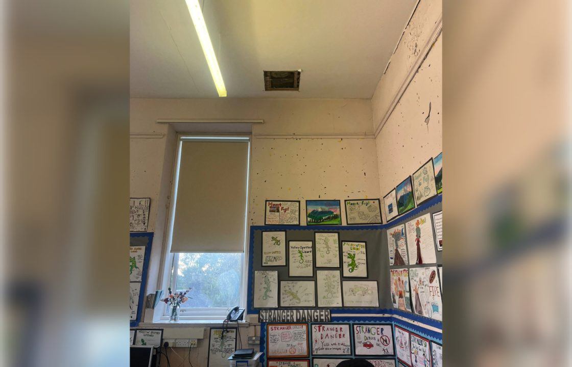 Milngavie Primary teacher almost struck by piece of falling classroom ceiling