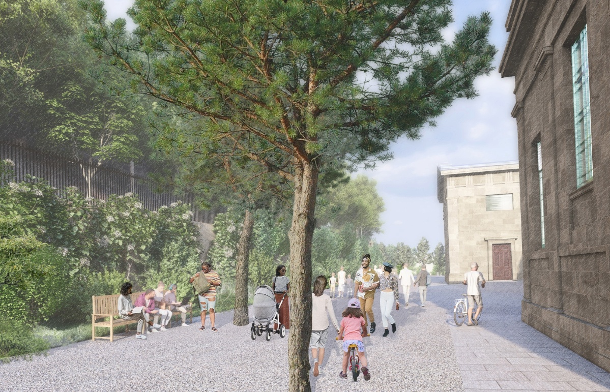 The project is a collaboration between award-winning landscape architect Tom Stuart-Smith OBE, and Edinburgh based landscape architects OPEN. 