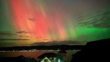 In pictures: Northern Lights dance in sky delighting Scots across country