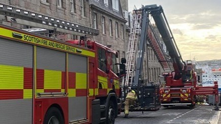 Police and fire crews called to Aberdeen road following flat fire