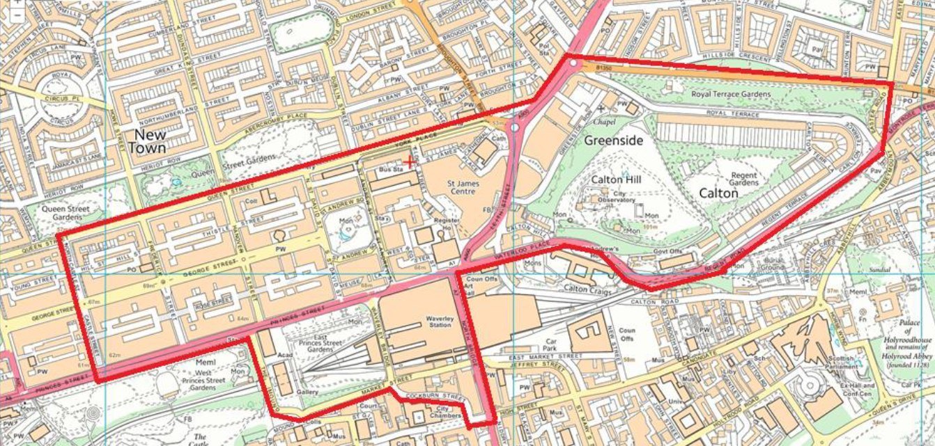 Dispersal Zones for police have been set up across Edinburgh ahead of Bonfire Night