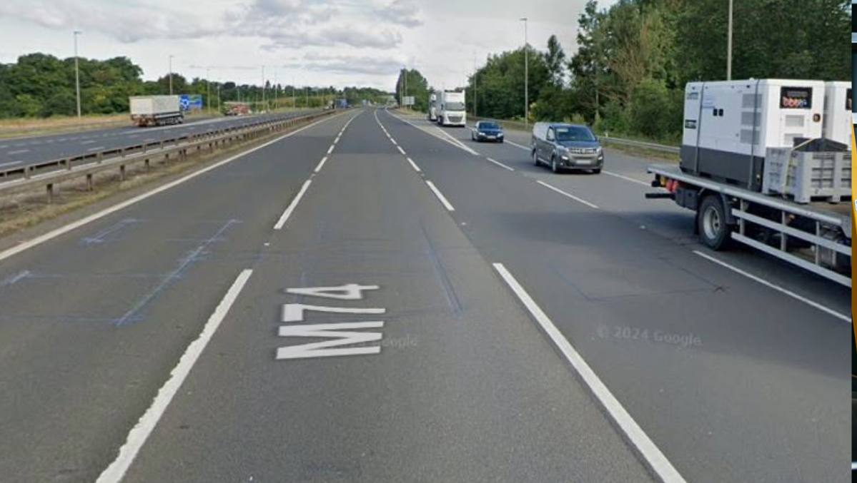 Rush hour traffic disruption after multi-vehicle crash on M74