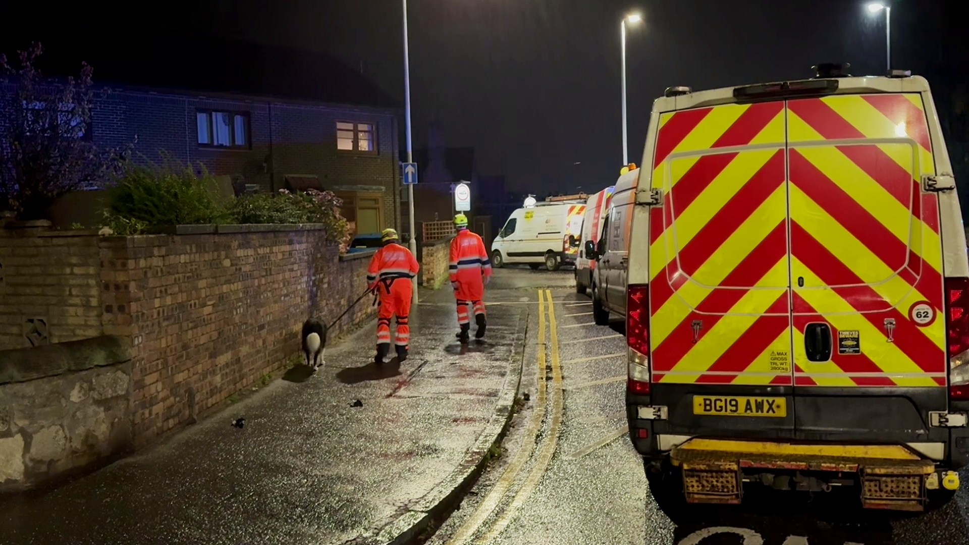 A major emergency service response were called to Kellie Place, Alloa, at around 6pm on Sunday after reports of an explosion at a block of flats.