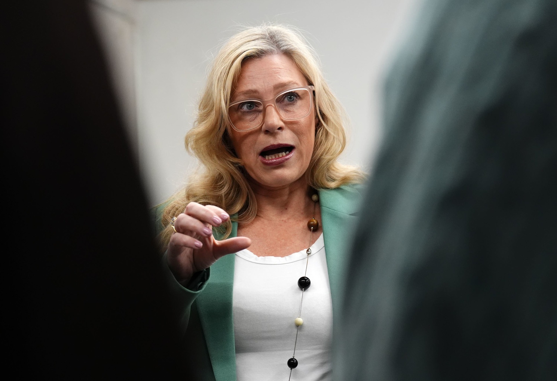 Acting Energy Secretary Gillian Martin also visited Forth Valley College on Thursday (Andrew Milligan/PA). 