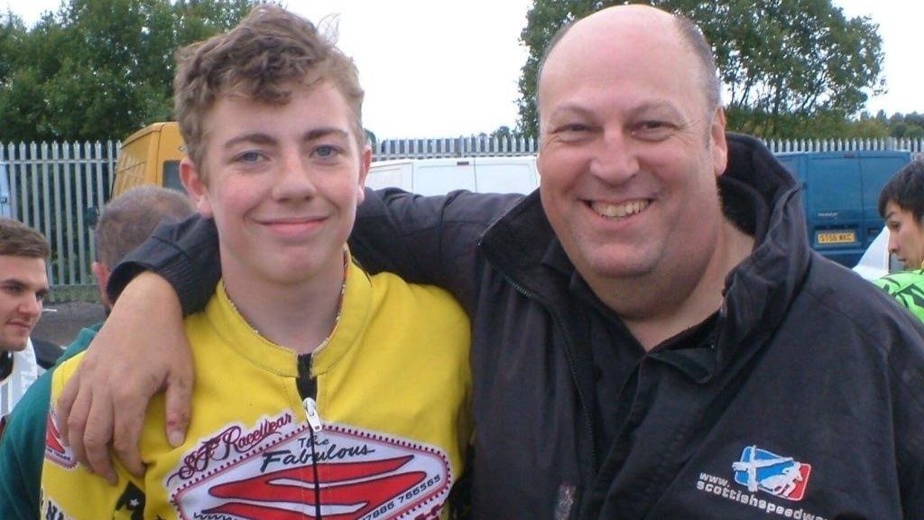 Greg Mackie with dad Colin