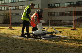 Drone carries NHS lab samples across Firth of Clyde in trial for remote communities