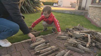 Four-year-old raising money for charity with driftwood sculptures