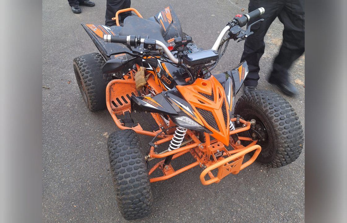 Police seize quad bike from 11-year-old boy found to be ‘carrying knife’