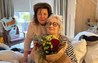 Janey Godley gifted flowers during hospice visit from Two Doors Down star Elaine C Smith 