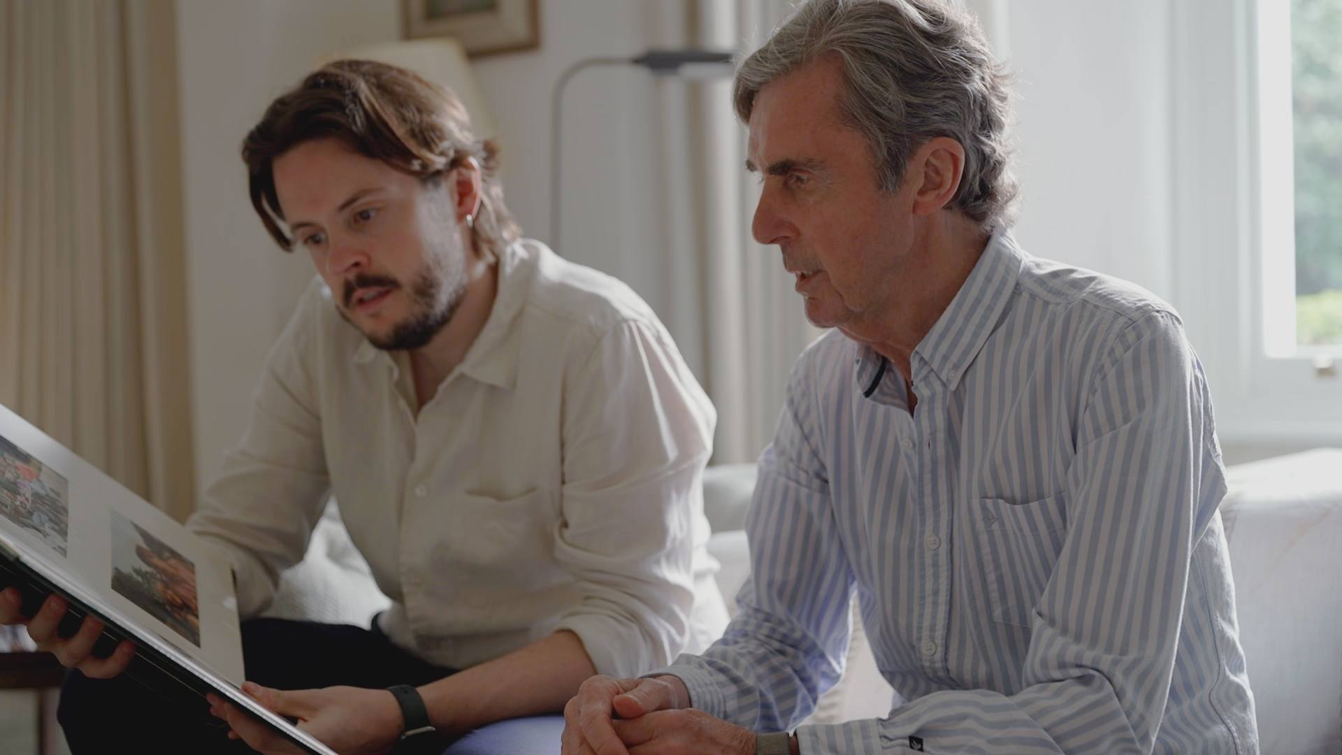 John Stapleton with his son Nick (BBC Studios/PA) 