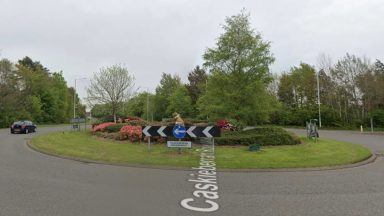 Man taken to hospital after being struck by car at roundabout in Glenrothes