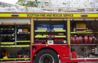 Fire crews extinguish blaze at derelict building in Irvine