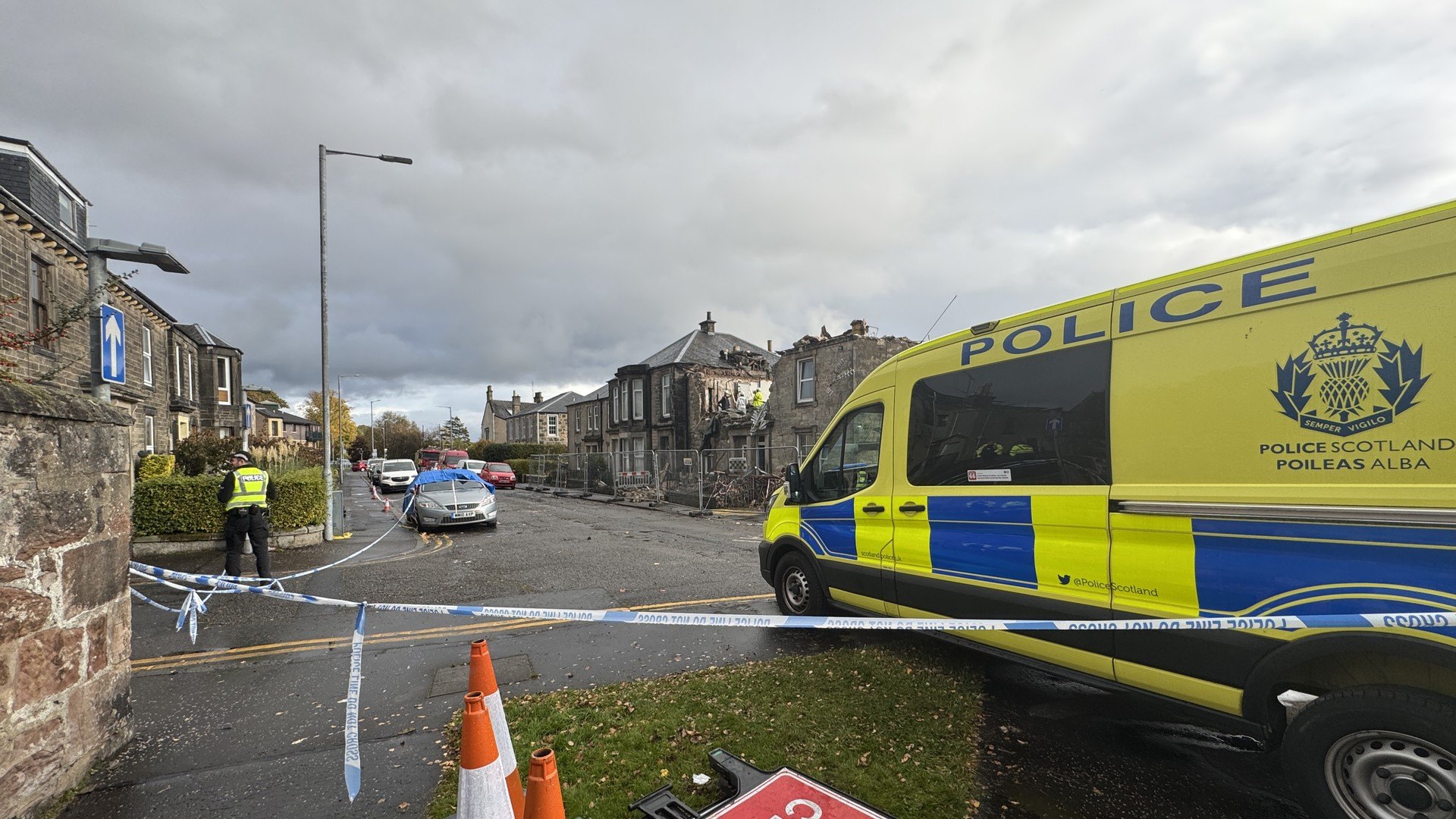 The source of the explosion in Alloa is not yet known