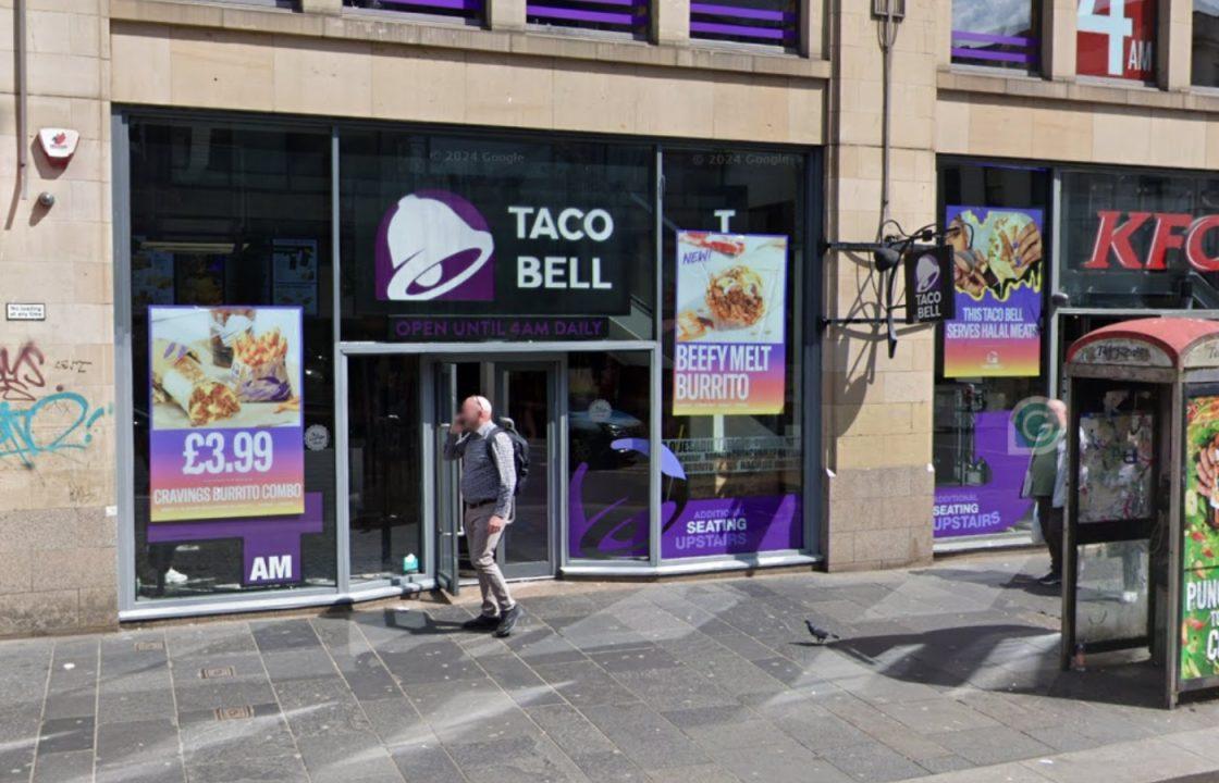 Man hurled racist abuse while in possession of knife and bottle at Taco Bell in Glasgow city centre