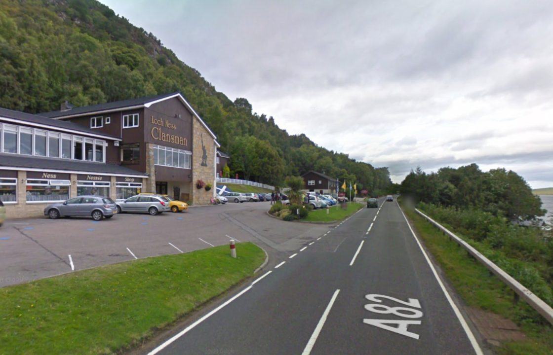 Three people taken to hospital after crash on A82 at Loch Ness Clansman Hotel