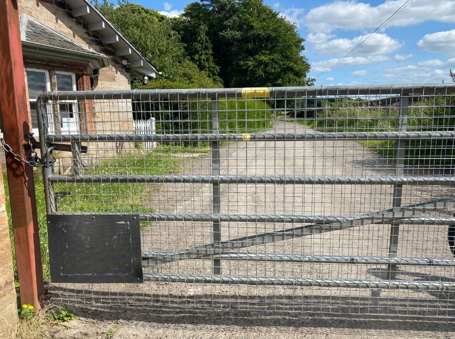 Local residents held a protest at gate which they say is often locked at Dalkeith Country Park