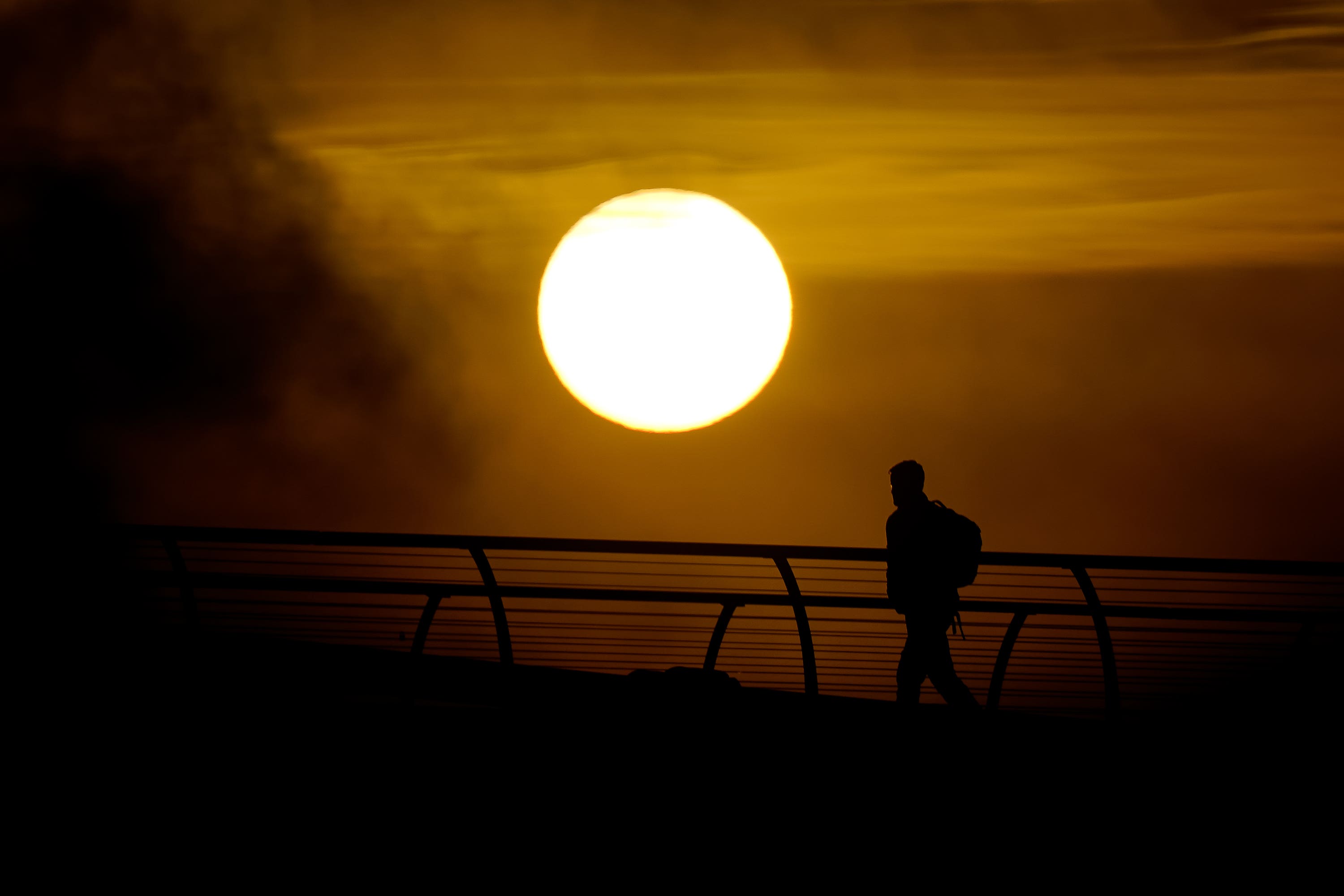 Scientists hope to use the technology to convert sunlight into a laser beam that can power space exploration and provide a clean source of energy on Earth (Aaron Chown/PA) 