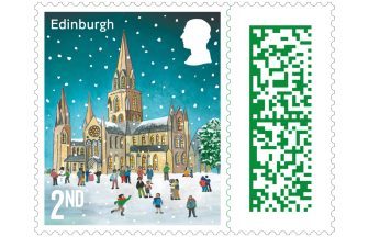 Royal Mail reveals Christmas 2024 stamps including St Mary’s Episcopal Cathedral in Edinburgh