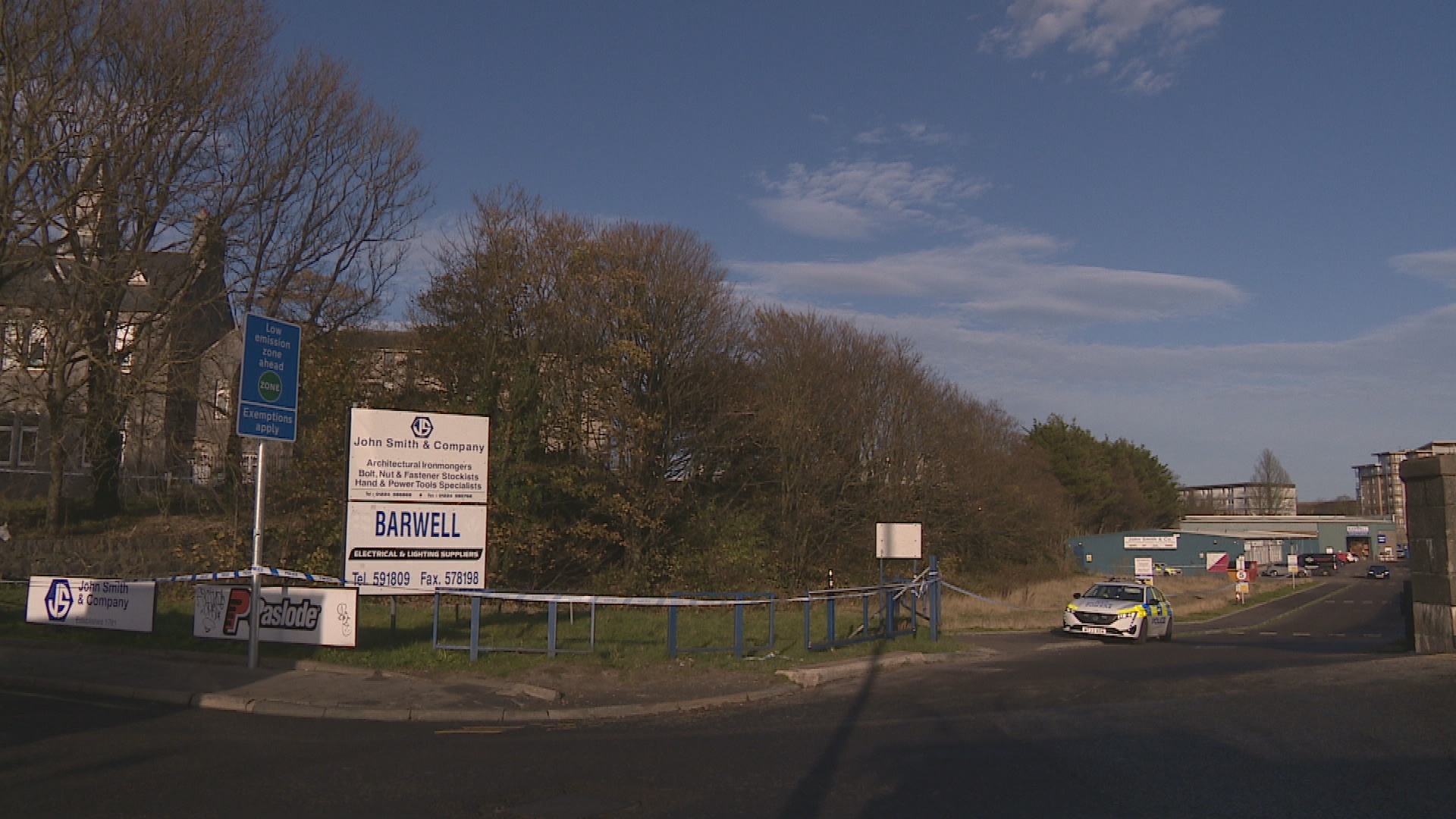 A wooded area in Aberdeen has been cordoned off following the incident