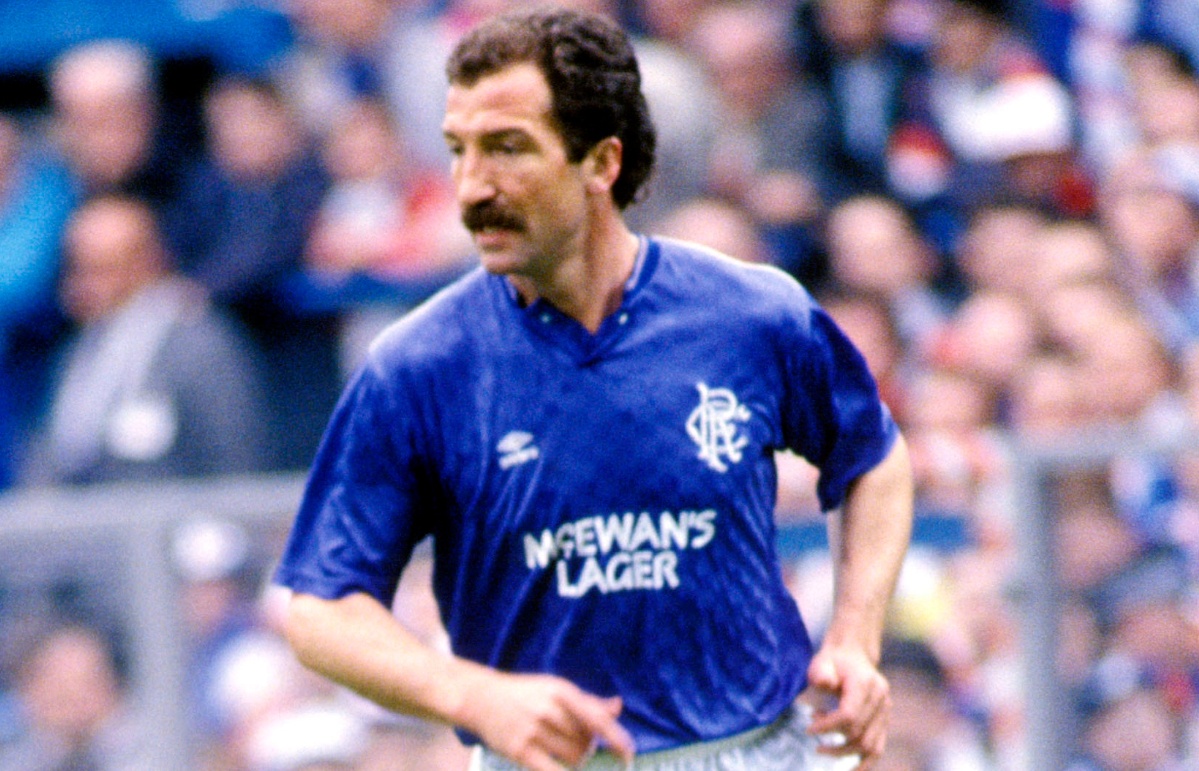 Rangers' player/manager Graeme Souness in action in his final game as a player.