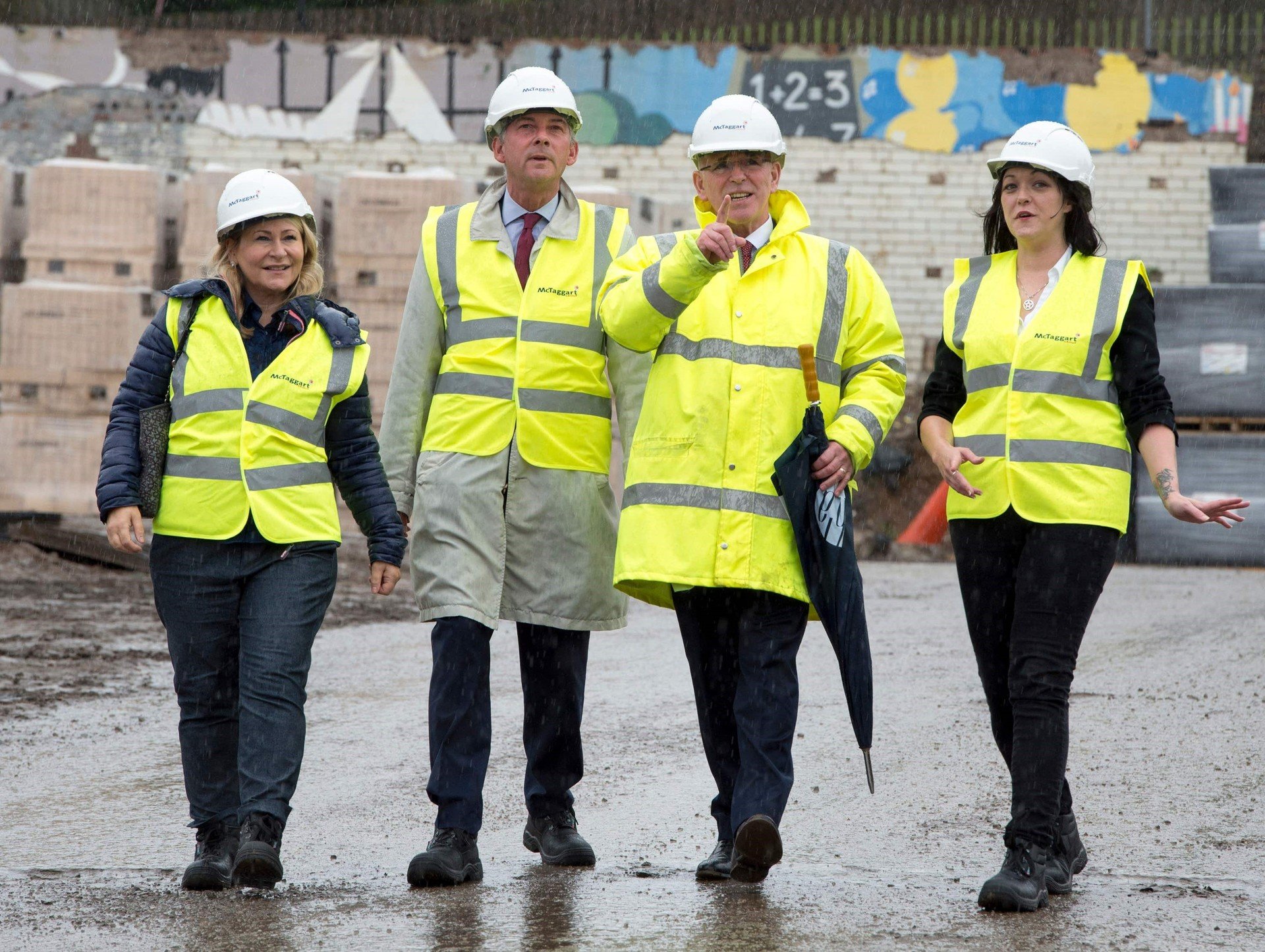 Ms Watson (far right) was previously a candidate in Glasgow East 