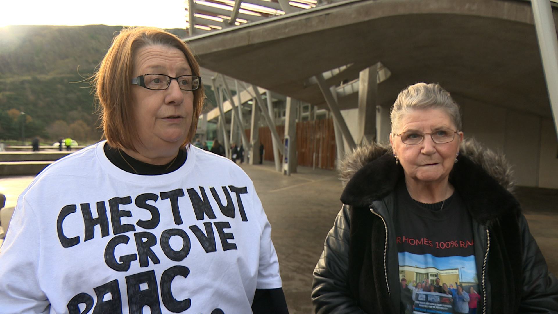 Yvonne (left) and friend Roslin (right) have been affected by RAAC.